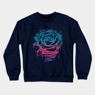 Candy Color Rose Crewneck Sweatshirt